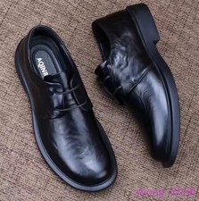 Men's Business Work Office Casual Formal Oxfords Leather Lace Up Round Toe Shoes
