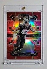 2023 Panini Select - Concourse Calais Campbell #5 Red Prizm /99 MINT