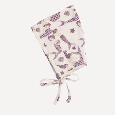 Kate Quinn elf hat  grape mermaid  raw edge organic cotton - 6-12m, NWT