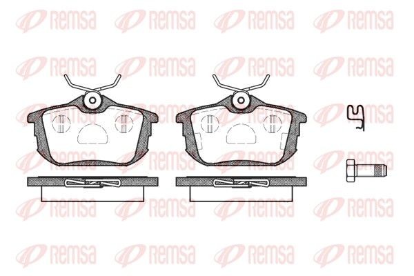 Remsa Bremsbelagsatz, Scheibenbremse 0605.12 FüR Mitsubishi Proton Smart Volvo-image
