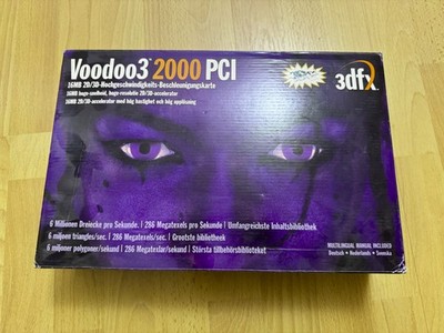 3Dfx Voodoo 3 2000 PCI 16Mb SGRAM OVP Sammler RAR