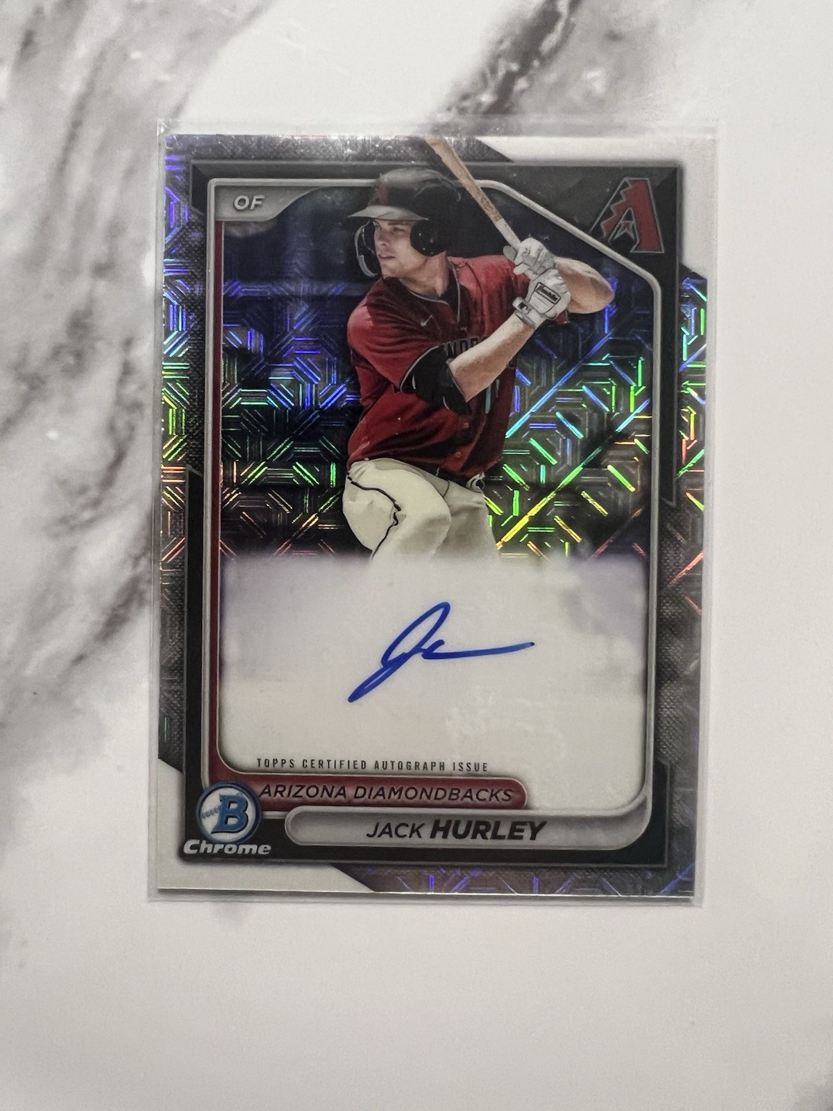 2024 Bowman - Chrome Prospect Mega Box Autographs Jack Hurley #BMA-JHU (AU, RC)