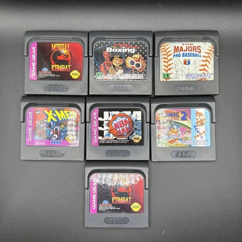 Sega Game Gear Lot  - Seven Games, Untested - Sonic, NBA Jam, X-men, Etc..