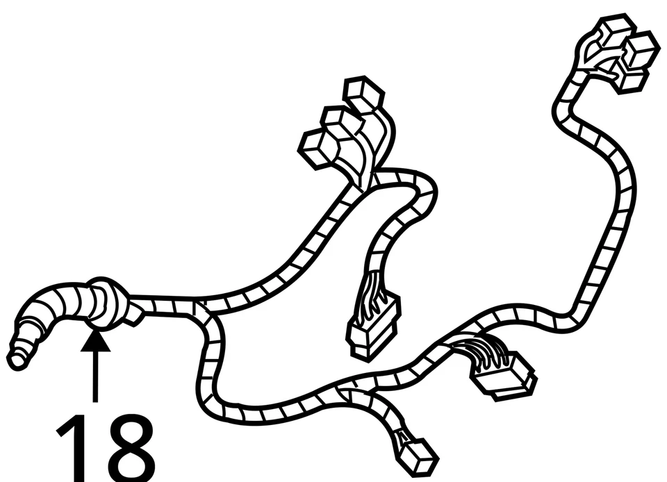 Arnés Cadillac SRX 2007-2009 ASM FRT S/D DR WRG 25916596 - NUEVO OEM Foto 3 de 3