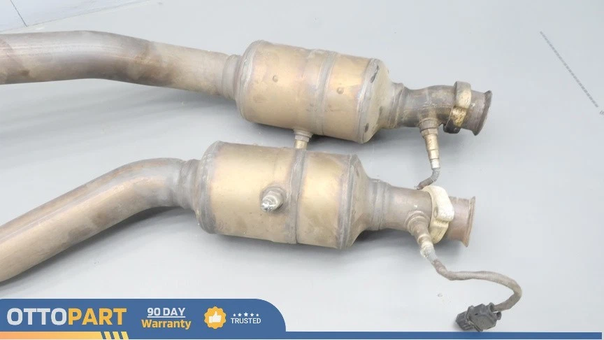 Juego de tubos de escape laterales izquierdo y derecho motor Mercedes X166 GL450 2012-2014 Foto 4 de 4