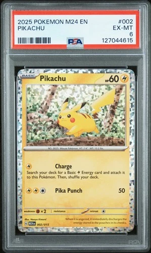 2025 POKEMON M24 EN-MCDONALD'S COLLECTION #002 PIKACHU PSA 6