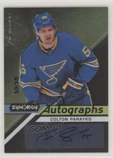 2020 Upper Deck Synergy Black Achievements 10/15 Colton Parayko #A-CP Auto 0c2b