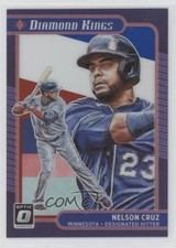 2021 Donruss Optic Diamond Kings Red White & Blue Prizm /199 Nelson Cruz #6 0i4k