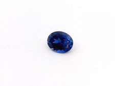 3.32ct Loose Oval Cut Lab Created Blue Sapphire Gemstone 10 x 8 mm