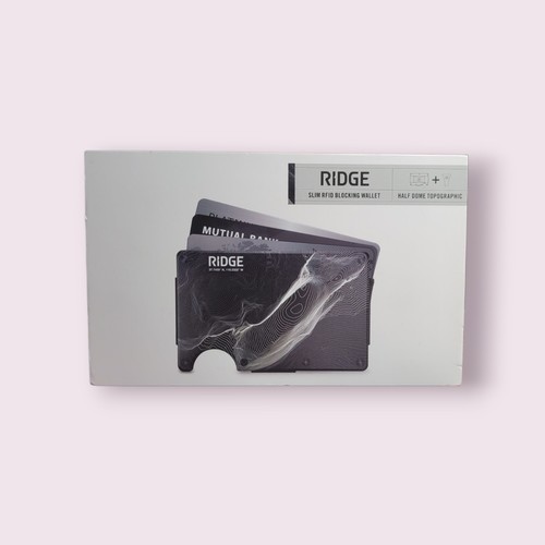 The Ridge Topographic Minimalist RFID Blocking Wallet - Half Dome