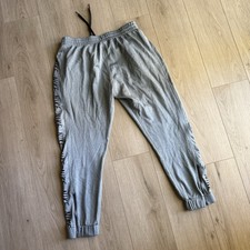Nike Dri Fit Gray Athletic Jogger Pants XL Tapered Ankle Zip Drawstring