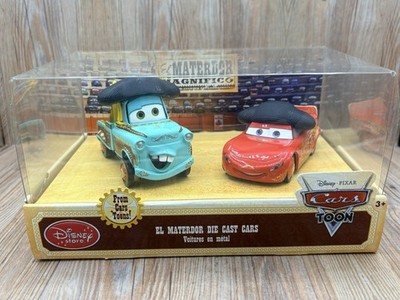 Disney Pixar Cars Disney Store Cars El Materdor And Lightning 2 Pack NIP Rare