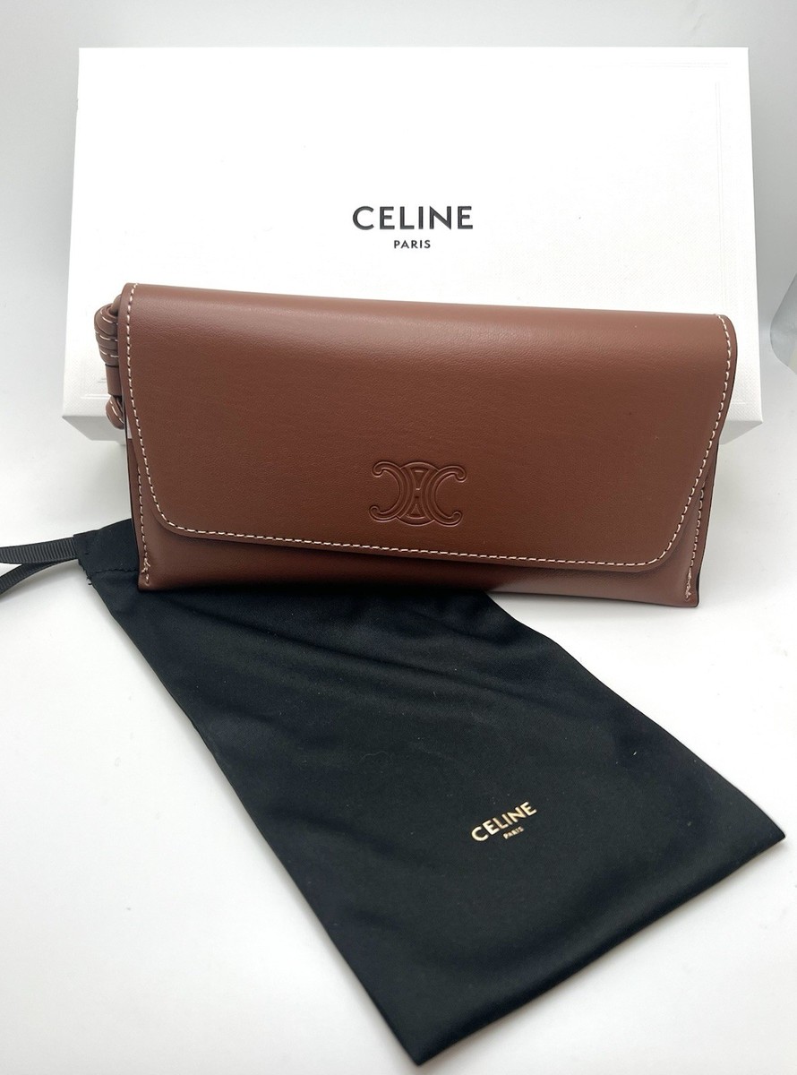 CELINE PARIS AUTHENTIC SUNGLASSES GLASSES LEATHER HANDBAG WITH BOX