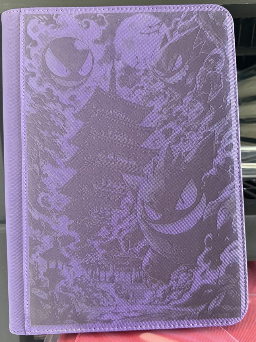 Pokémon Gengar At Pokemon Tower Laser Engraved 360 SLOT Binder
