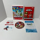New Super Mario Bros. Wii Nintendo Wii Video Game Manual damage to Artwork