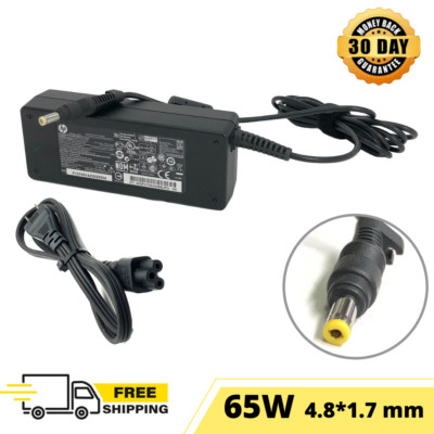 65W  Genuine HP AC Power Adapter for PROMO TPRO Thin Client T61 4.8x1.7mm w/Cord