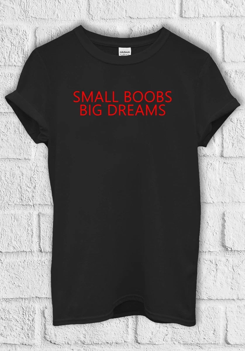 Small Boobs Big Dream Funny T shirt Men Women Hoodie Sweatshirt Unisex 3308
