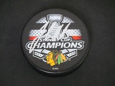 JOAKIM NORDSTROM SIGNED CHICAGO BLACKHAWKS 2015 STANLEY CUP CHAMPIONS TEAM PUCK