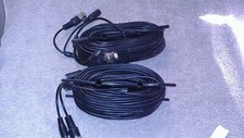 Lot of 4 New Swann 60FT Coaxial BNC Power Video Cable for HD-SDI Security Camera