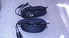 Lot of 4 New Swann 60FT Coaxial BNC Power Video Cable for HD-SDI Security Camera