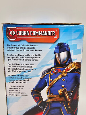 Hasbro GI Joe Cobra Commander 9'' Action Figure with Staff Accessory New In Box