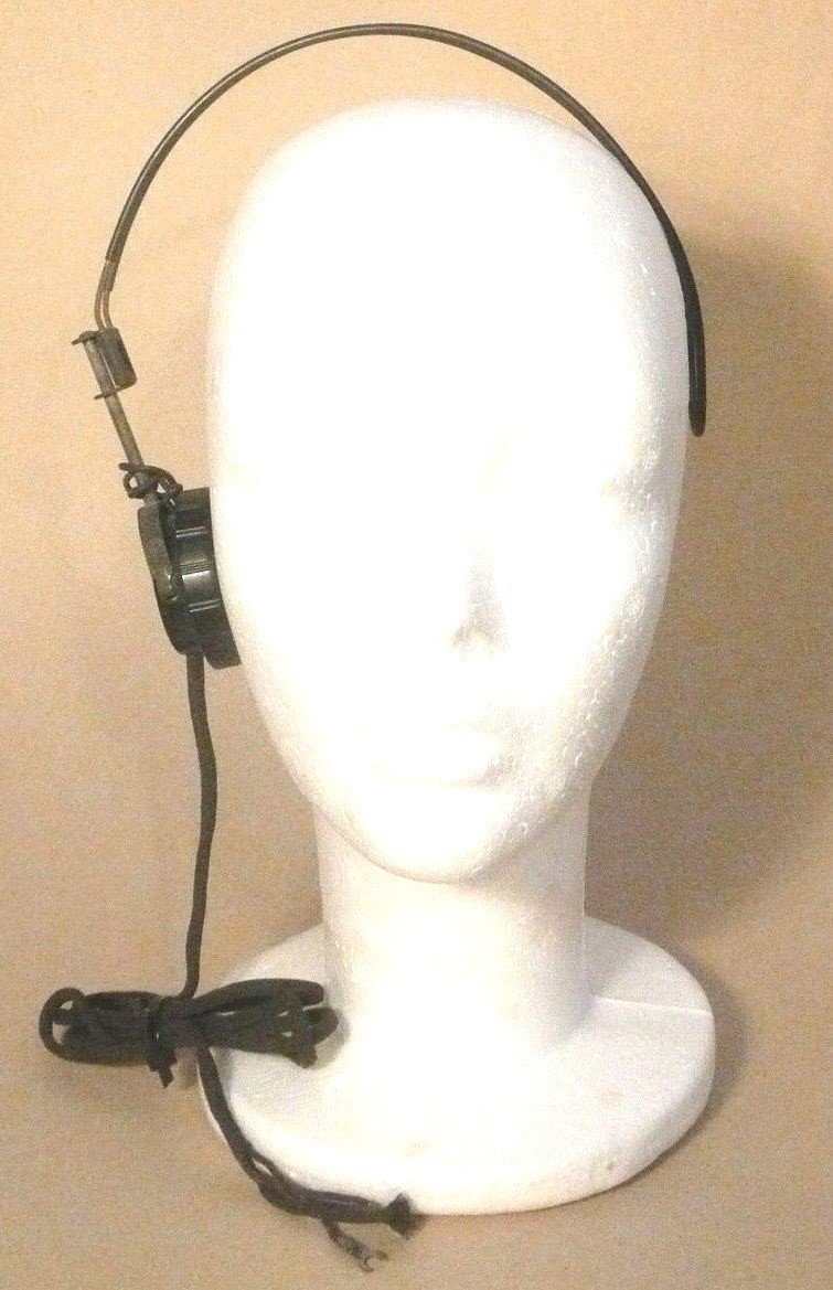 31 vintage ACME TRIMM INC 990 OHM HEADPHONE / ham radio / HAM HORN