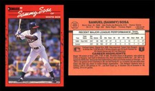 Sammy Sosa 1990 Donruss One Of The National League All-Star Hitters