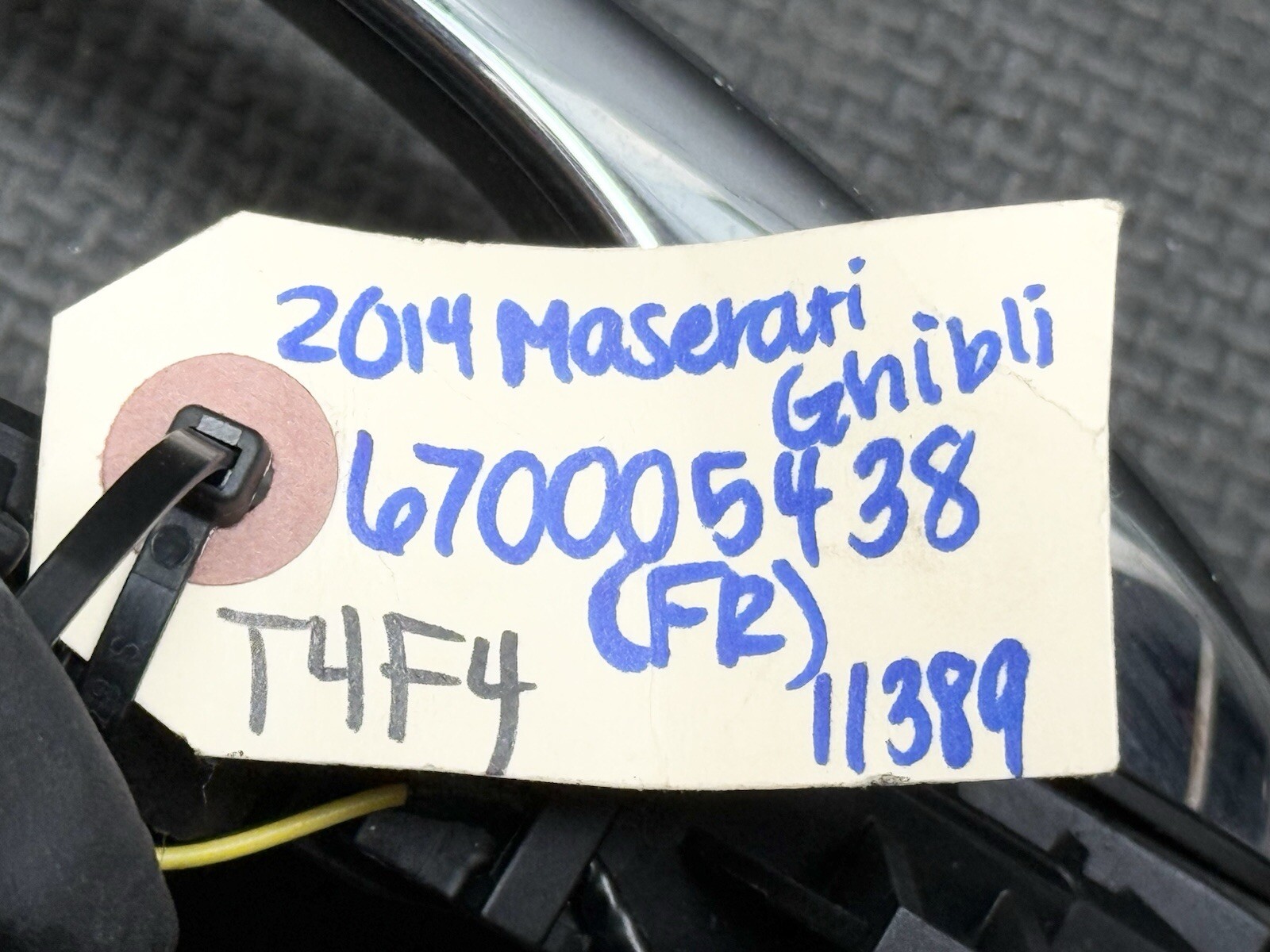 ⭐️2014-2020 MASERATI GHIBLI RIGHT PASSENGER FRONT EXTERIOR CHROME DOOR HANDLE OE