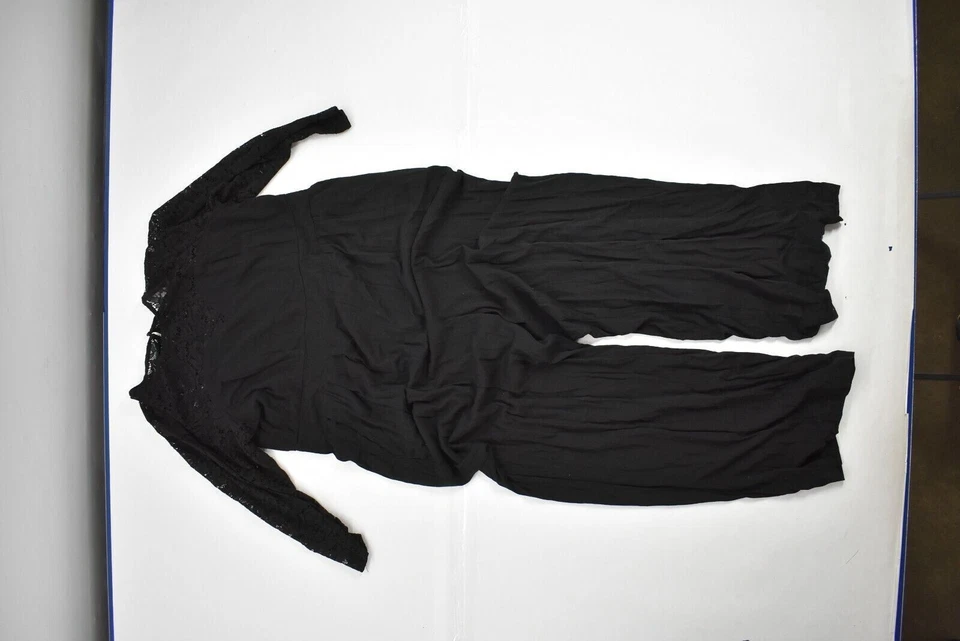 Lote De 3 Mono Cárdigan Tórrido Para Mujer Cuello Redondo Pierna Recta Frente Abierto 3 Foto 4 de 4