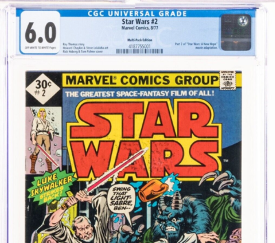 漫画 スター・ウォーズ 2タイトルセット Star Wars #2 CGC 6.0 Multi-Pack Edit. 1st Obi-Wan Han Solo