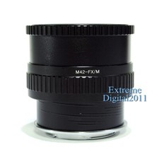 Lens Macro Adapter Focus Helicoid Tube for M42 Lens to fujifilm X FX Camera