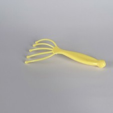 Head Massager - Hand Held Scalp Massager, Deep Relaxation Stress Relief Yellow