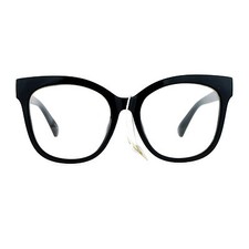 Womens Clear Lens Glasses Super Oversized Square Butterfly Frame UV 400