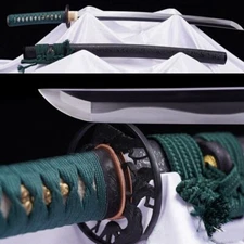 Japanese Wakizashi Katana Sword Tamahagane Steel Blade Clay Tempered Sharp