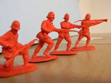 4 Conte 24th FT Zulu War unpainted plastic 1/32nd  (June. Listing)