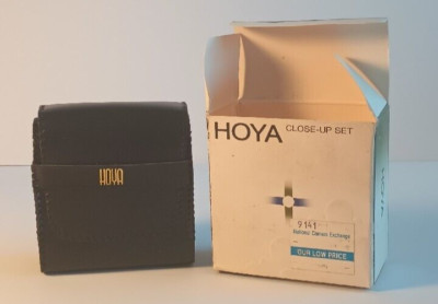 Vtg Hoya 58mm Close-Up Set +1 +2 +4 Filters with Case & Box Macro Photography