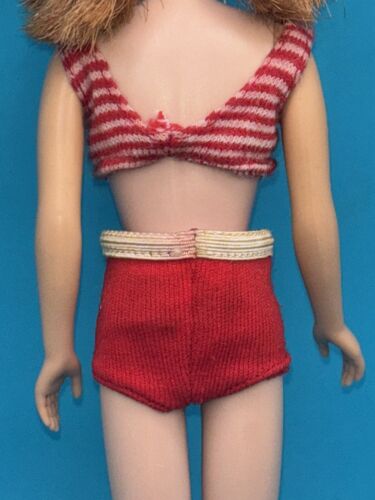 Vintage Mattel 1965 Skooter Barbie Doll Skipper in Original Swimsuit OSS #1040 - Picture 8 of 11