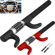 Steering Wheel Lock Password Keyless 5 Coded Anti Theft Car Van Vehicle Security