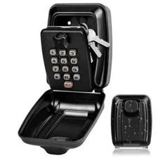 Password Key Lock Box Waterproof 12-Digit Combination Key Safe Metal Key Storage