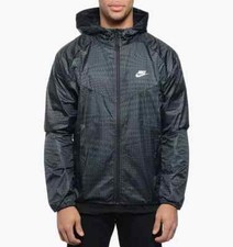 New NWOT Nike RU Fly Windrunner Men's Size Large 644127-010 Black/Grey Sold Out