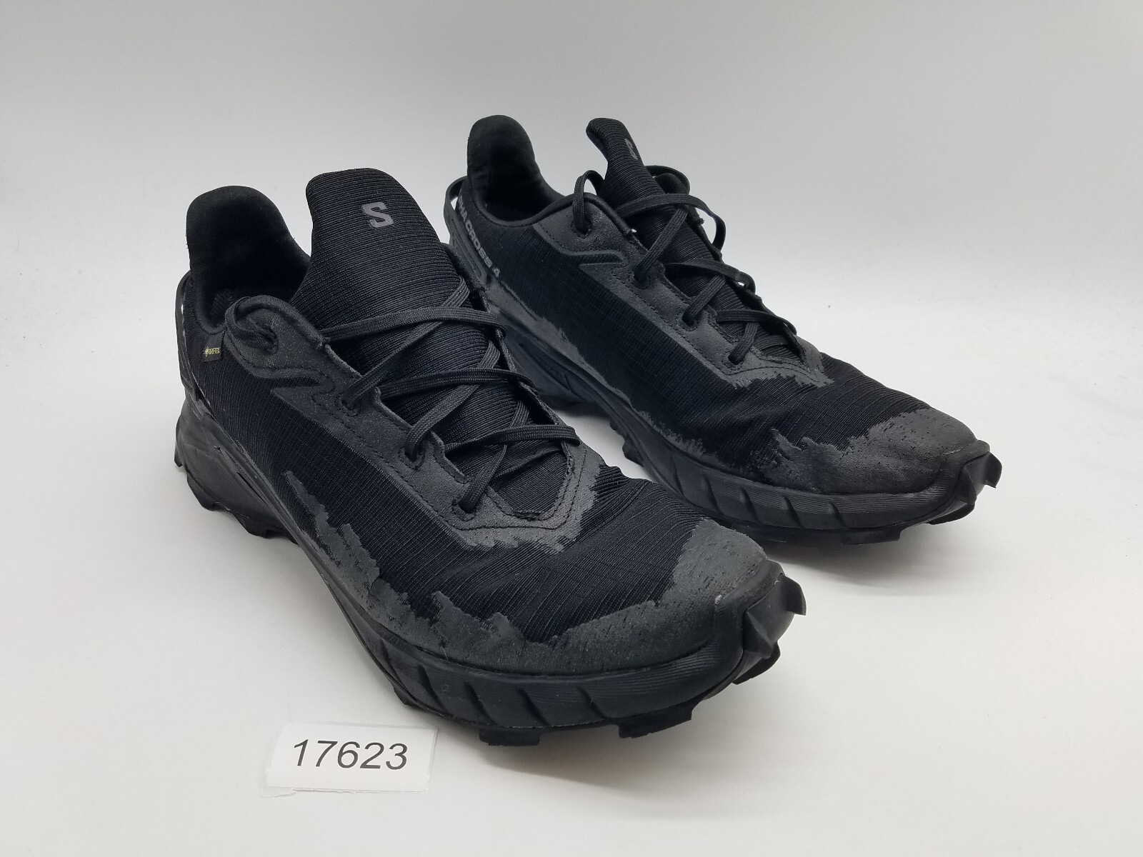 Scarpe da trail running Salomon Alphacross 4 GTX da uomo taglia 12 nere