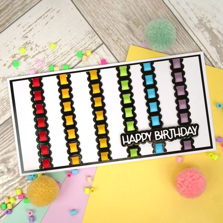 NEW Hunkydory Moonstone RIBBON THREADING NESTING FRAMES RECTANGLES