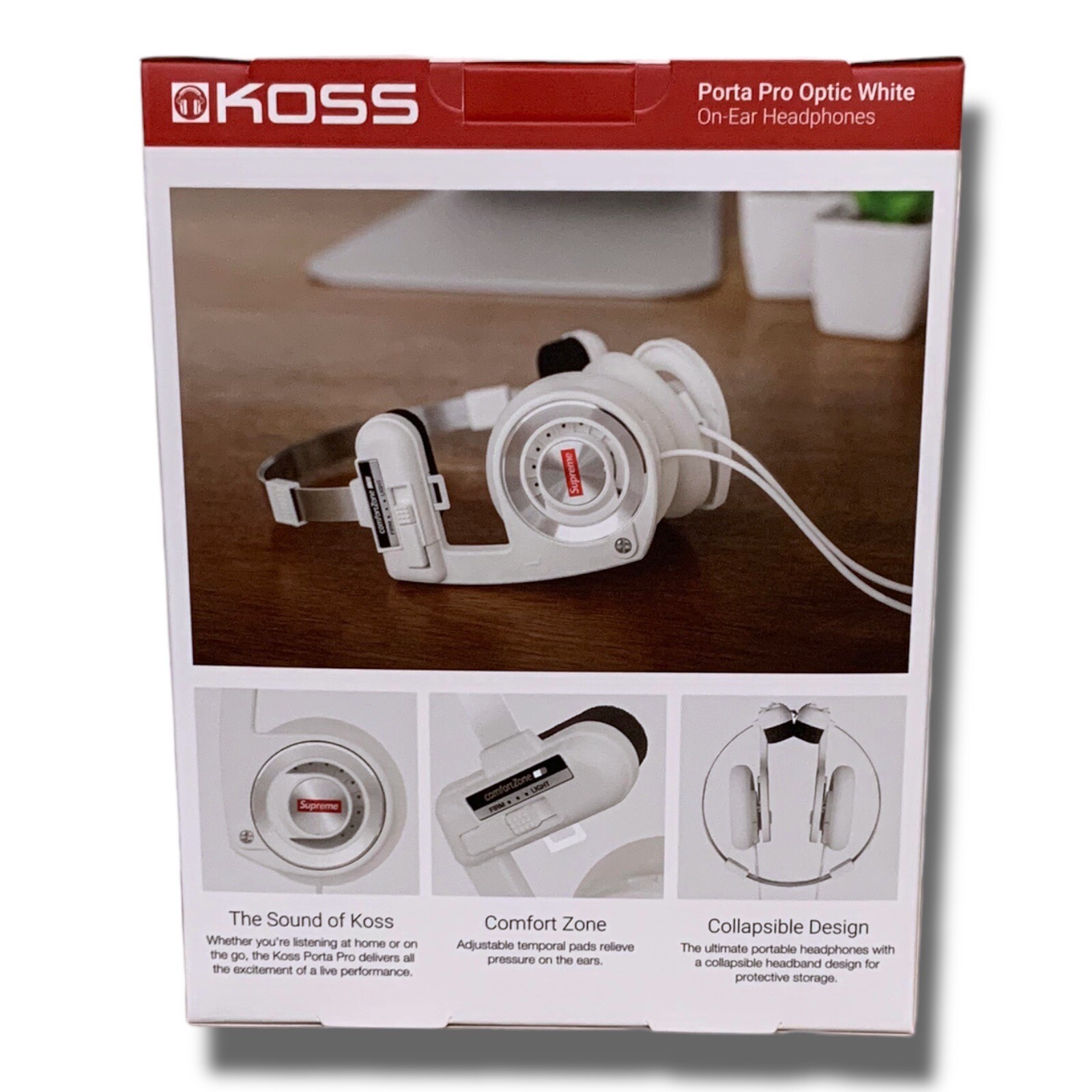 Supreme Koss Porta Pro Optic White Headphones NIB | eBay