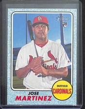 2017 Topps Heritage Blue Border Rookie #511 Jose Martinez