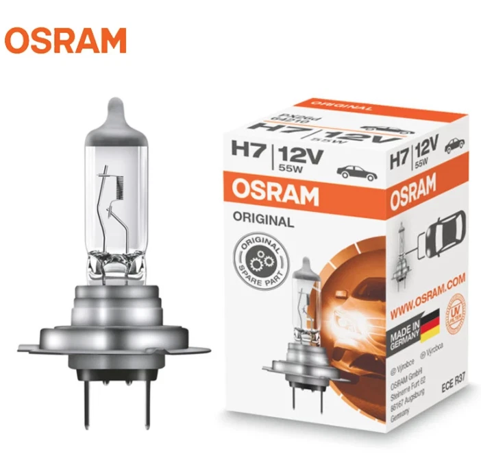 Twin Pack OSRAM H7 64210 12v 55W Car Headlight Globe Bulb German Quality