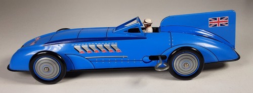 Shylling Toys, Bluebird Land Speed Record Car, Federwerk, Blech, NO Box #CW413 - Picture 2 of 15