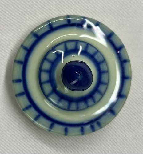 Portapenna a calamaio vintage fighe spagnole Talavera ceramica in terracotta raro firmato - Foto 17 di 20
