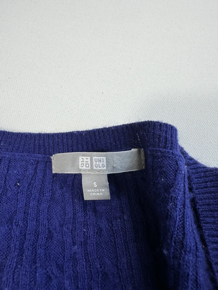 Uniqlo Women’s Small Wool Cashmere Sweater Cable Knit Casual Modern - Image 3 of 4