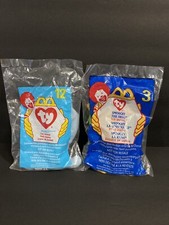 TY Vintage Teanie Beanie Baby - Smoochy the Frog Peanut Claude 1993 McDonalds