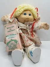 Cabbage Patch Kids 1985 HM2 Blond Girl Blue Eye Birth Certificate Adoption Paper